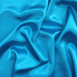 *Ткань Атлас-сатин, цвет Голубой (на отрез)  в Пушкине