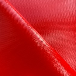 Тентовый материал ПВХ 600 гр/м2 плотная, Красный (Ширина 150см), на отрез  в Пушкине, 600 г/м2, 1189 руб