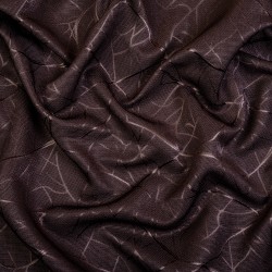 Ткань Блэкаут для штор &quot;Ледовое тиснение цвет Темно-Коричневый&quot; (на отрез)  в Пушкине