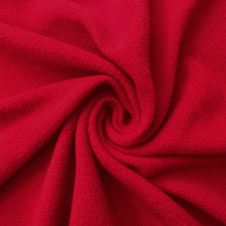 Флис Односторонний 130 гр/м2, цвет Красный (на отрез)  в Пушкине