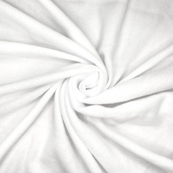 Флис Односторонний 130 гр/м2, цвет Белый (на отрез)  в Пушкине