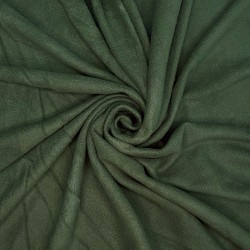 Ткань Флис Односторонний 130 гр/м2, цвет Темный хаки (на отрез)  в Пушкине