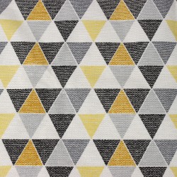 Интерьерная ткань Дак (DUCK), принт &quot;Малые Треугольники&quot; (на отрез)  в Пушкине