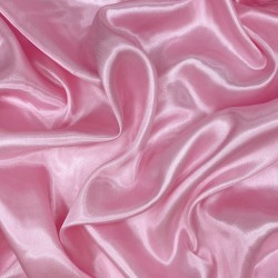 Ткань Атлас-сатин, цвет Розовый (на отрез)  в Пушкине