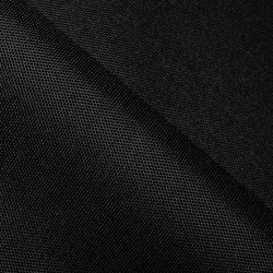 Прорезиненная ткань Оксфорд 600D ПВХ, Черный (на отрез)  в Пушкине